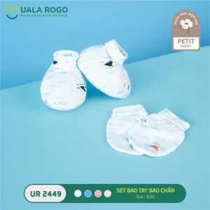 Uala Rogo-Set bao tay chân-Trắng