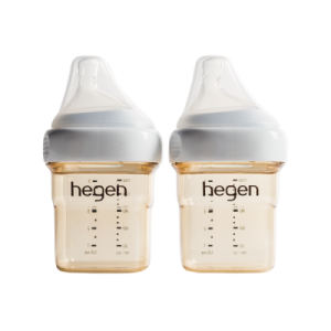 Bộ 2 bình sữa Hegen PPSU 150ml núm ti size S từ 1 – 3 tháng, White
