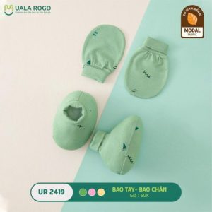 Uala Rogo-Set bao tay chân-Xanh Rêu
