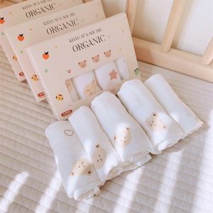 Set 5 khăn sữa sợi tre Monona