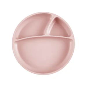 Khay ăn dặm silicone cho bé MinikOiOi – Pinky Pink
