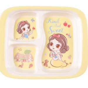 Đĩa/ Khay Melamine 3 ngăn Bạch Tuyết