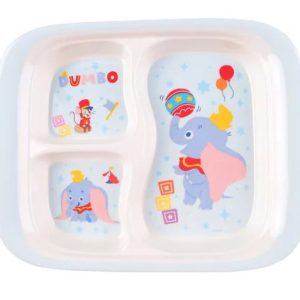 Đĩa/ Khay Melamine 3 ngăn Voi bay Dumbo