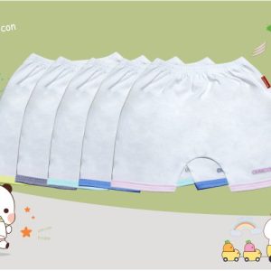 Quần ngắn trắng ( Size 1)- CÚN CON