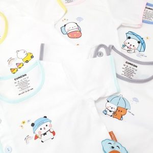 Áo trắng bác sĩ ngắn tay ( Size 1) – CÚN CON