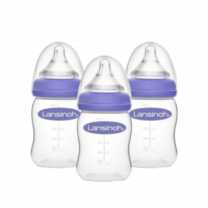 Bộ 3 bình sữa Lansinoh kèm núm ti nhập Mỹ