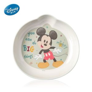 Đĩa Melamine có miệng rót Mickey