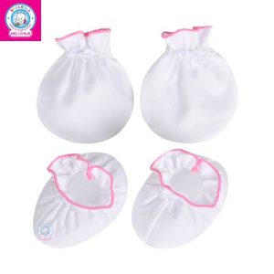 Bao tay chân trắng SS0105 Hello Baby Freesize