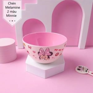 Chén Melamine 2 màu Minnie