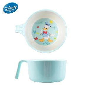 Chén Melamine tay cầm 2 màu Vịt Donald