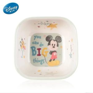Chén Melamine vuông 2 màu Mickey