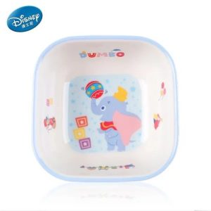 Chén Melamine vuông 2 màu Voi Dumbo