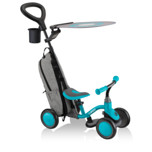 Xe thăng bằng 4 bánh Globber Learning Bike Deluxe 3 in 1 từ 1 – 3 tuổi, Teal