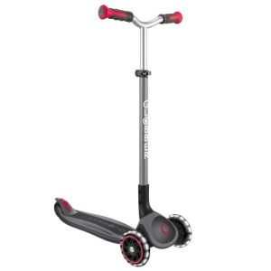 Xe Scooter 3 bánh Globber Master từ 4 – 14 tuổi, Black – Red
