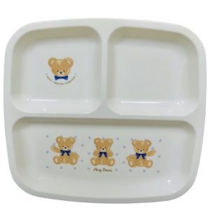 Khay ăn chia 3 ngăn cho bé Nakano (mẫu gấu mới)