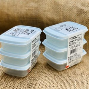 Set 3 hộp nhựa nắp dẻo 150ml (màu xanh Mint)