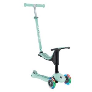 Xe Scooter 3 bánh Globber Go Up Sporty Lights từ 15 tháng đến 9 tuổi, Mint/Pistachio