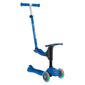 Xe Scooter 3 bánh Globber Go Up Sporty Lights từ 15 tháng đến 9 tuổi, Navy Blue/Dark Blue