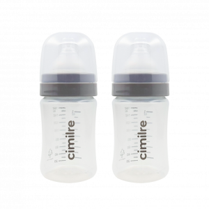 Bộ 2 bình sữa Cimilre 160ml núm ti size S từ 0 – 3 tháng tuổi