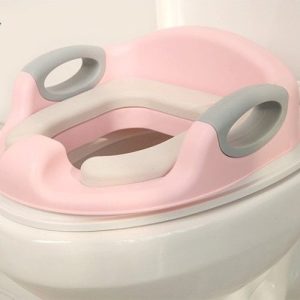 Bệ lót thu nhỏ bồn cầu Honper có tay vịn- Hồng