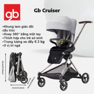 Xe đẩy gấp gọn GB Cruiser, Grey