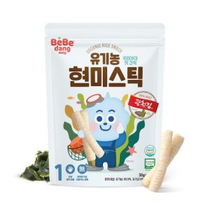 Bánh gạo lứt hữu cơ hình que vị rong biển Bebedang