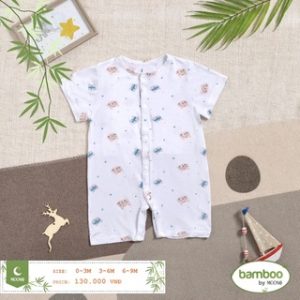 Bộ cộc tay cài lệch Bamboo