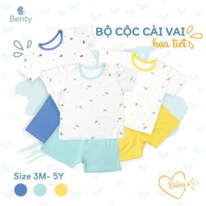 Cộc vai họa tiết xanh ngọc Benty