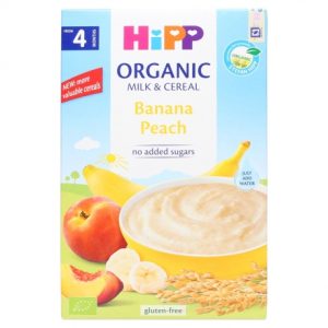 Bột sữa ăn dặm HiPP ORGANIC Chuối, Đào