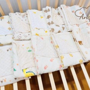 Chăn xô muslin nhung hạt mun ANCHEE NAG(80X100cm)