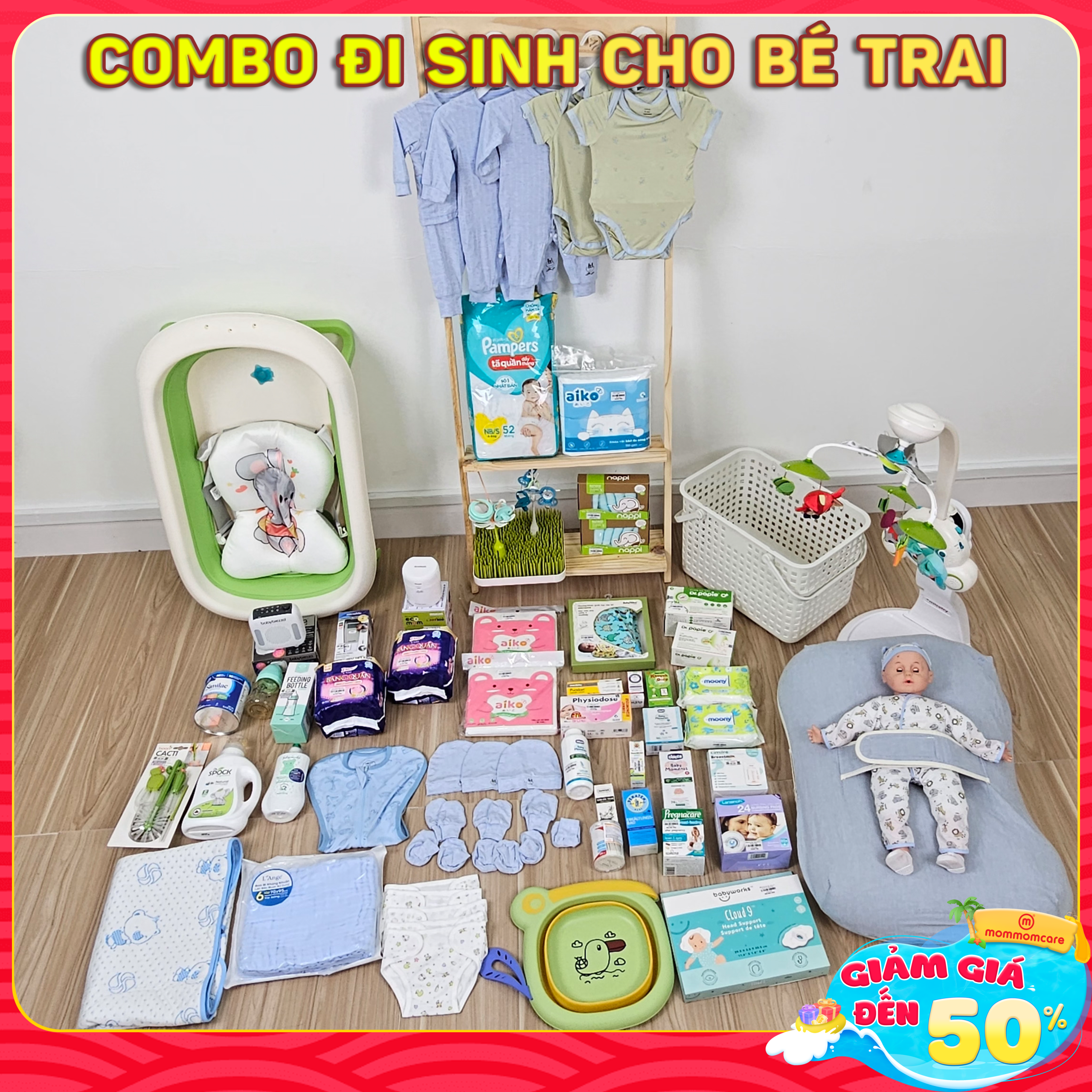 Combo đi sinh bé trai