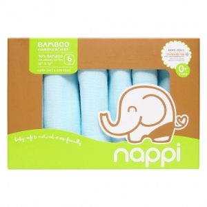 Khăn sữa sợi tre Nappi 30×30 Xanh