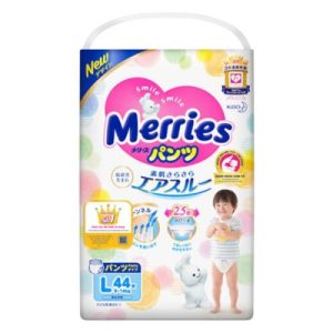 Bỉm – Tã quần Merries L 44 Miếng (9-14 kg)