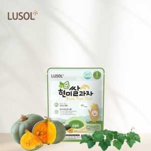 Bánh gạo lứt hữu cơ LUSOL hình que vị bí đỏ súp lơ