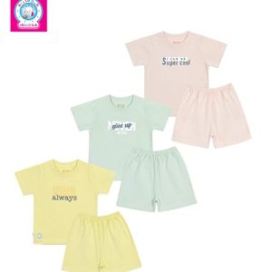 Bộ cổ bo màu tay ngắn Hello Baby
