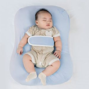 Đệm chống trào ngược cỡ lớn Mongsure Baby Lounger, Blue