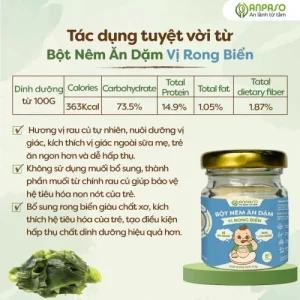 Bột nêm ăn dặm anpaso vị rong biển 60g