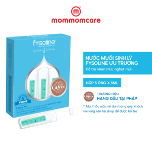 Nước muối sinh lý Fysoline 5ml (Hộp 5 ống), màu xanh