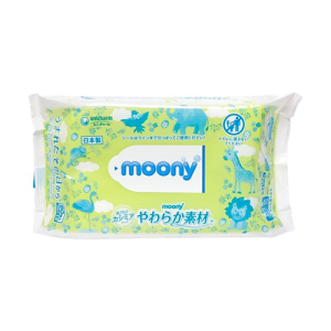 Khăn ướt nội địa Nhật Moony – Xanh- 76 tờ