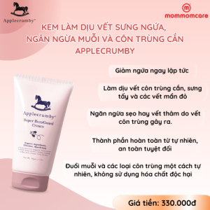 Kem làm dịu vết sưng ngứa, ngăn ngừa muỗi và côn trùng cắn Applecrumby Super BuzzGuard Cream, 50ml