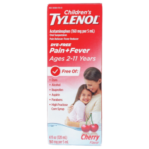 Siro giảm đau, hạ sốt Tylenol cho trẻ 2-11 tuổi Children’s Tylenol Pain Fever 120ml (Vị Cherry)