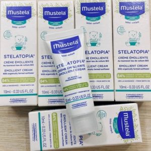 Kem Dưỡng Mặt Da Chàm Thể Tạng Mustela (Viêm Da Cơ Địa) Stelatopia Emollient Face Cream 10ml