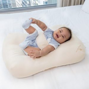 Đệm chống trào ngược cỡ lớn Mongsure Baby Lounger, Ivory