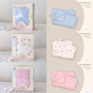 Khăn tắm Muslin 6 lớp họa tiết 110*110cm