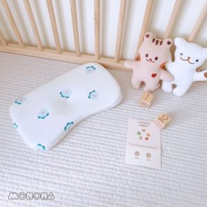 Gối cao su lõm đầu sơ sinh Monona – Khủng Long
