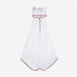 BUBABY- Khăn choàng tắm chui đầu-Hồng