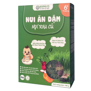 Nui ăn dặm mix rau củ 150g Anpaso