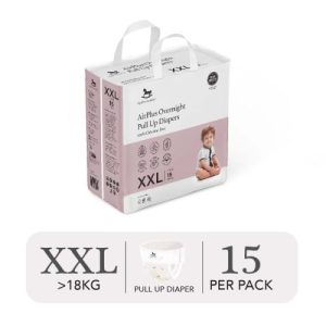 Bỉm tã quần đêm Applecrumby Airplus Overnight Mini Pull Ups size XXL – 15 miếng (trên 18kg)