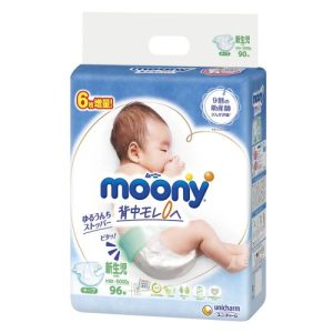 Bỉm – Tã dán Moony Newborn 96 miếng ( cho bé dưới 5kg )