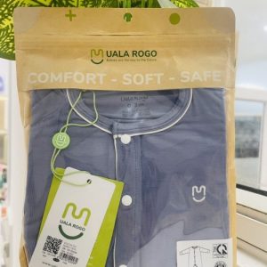 Uala Rogo- Bộ Body Dài tay trơn – Xanh dương